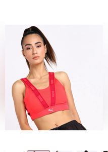 PUMAWomen Sports Lightly Padded Bra (Pink)