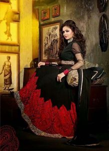 Black Anarkali Gown