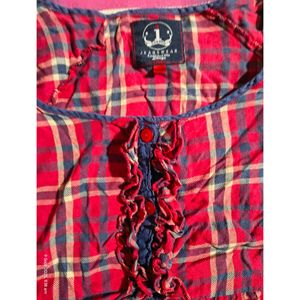 Plaid Ruffle Top