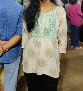 Floral Embroidered Kurti