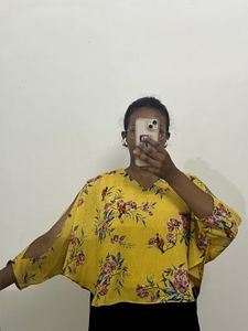Printed Yellow Blouse