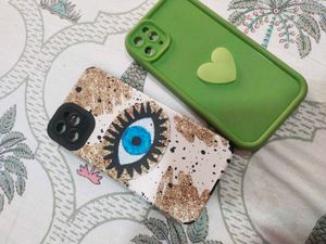 Phone Cases - Set of 2 (evil eye &amp; parrot green)