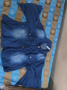 Denim Button-Down Shirt