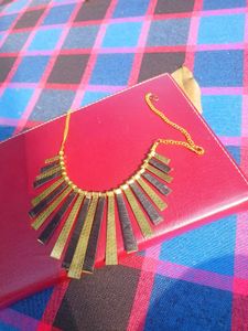 Statement Necklace - Gold & Black