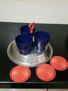 Tupperware Saagdaan(serving Bowls In Stand)