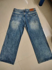 Wide Leg Denim Jeans