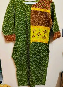 one time used Applique Worked( pure cotton)