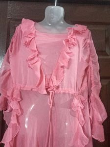 Sexy Frill Dress M  Size 500 Rs