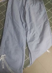 Striped Wide-Leg Pants