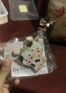 Cute Cow Beaded Earrings