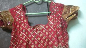 Red Embroidered Dress