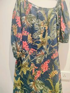 Floral Print Maxi Dress never used