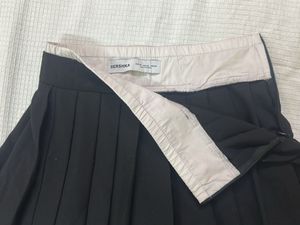 Black Pleated Mini Skirt