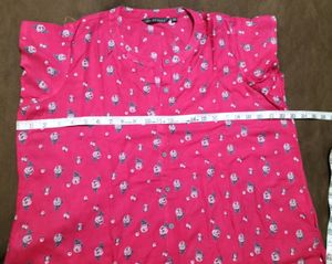 Pink Printed Kurta