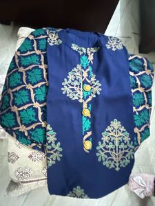 Embroidered Blue Kurta