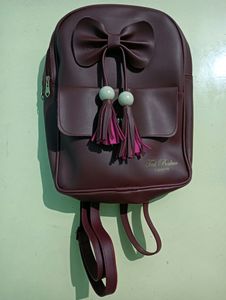 Meroon Ribbon Backpack