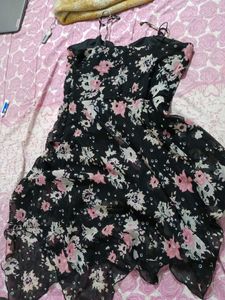 Black Floral Dress
