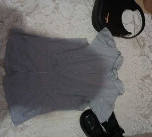Striped Ruffle Y2K Blouse