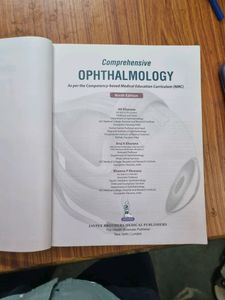 Opthalmology Book By AK Khurana 9th Edition
