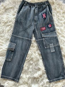 Vintage Style Cargo Jeans