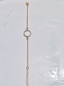 Gold Circle Sparkle Bracelet