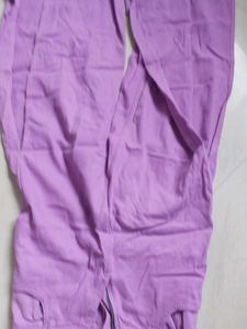 Falred Jeans With Slide Cut