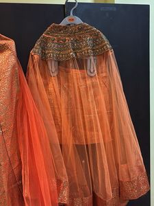 Orange colore Party Lehnga