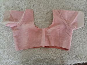 Pink Embellished Saree With Blouse (Women&#39;s)