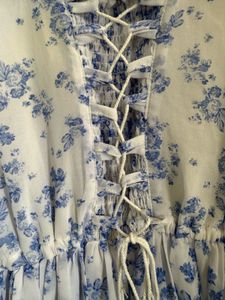 White And Blue Dress Perfect For U