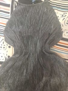 Shiny Silver Party Dress