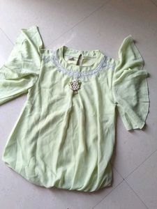Cute Green Girls Top 2