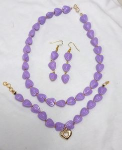 Heart Shape Purple Colour Set 💜