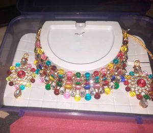 Colorful Beaded Necklace Set