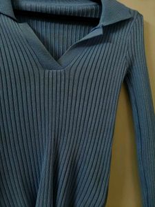 Cute Blue Knit Top