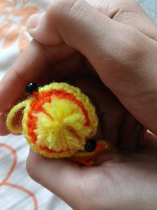Handmade Rakhi - Yellow &amp; Orange