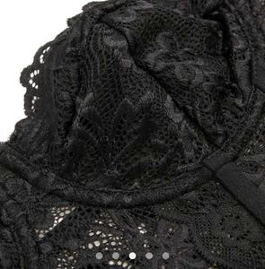Black Lace Bustier Top