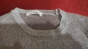Silver Shimmer Knit Top For Women ◽◻️🤍🐚