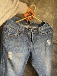 Distressed Denim Jeans