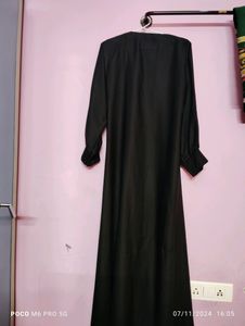 Abaya Black Color With Embroidery Work