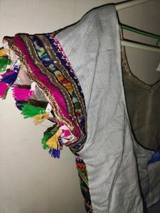 White Blouse Glass Work