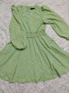 MINI LIME GREEN FROCK