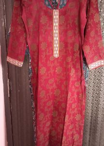 Floral Print Kurti Set - 3 Piece