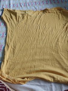 Yellow Tshirt For Nightwear