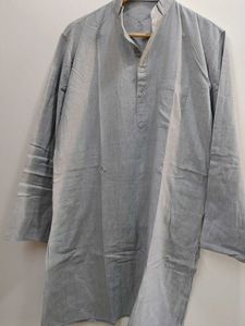 Grey Khadi Kurta
