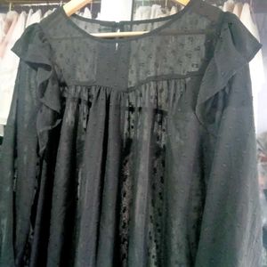 Black Long Blouse