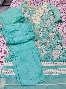 kurta set with pants nd dupatta