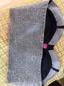 Brand New Blue Crop Top, Bust- 36/38