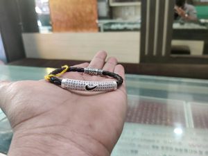 Pure Silver Leather Belt Kada 💯😍