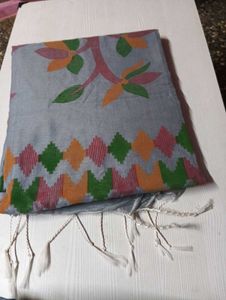 New Single Cotton Silk Saree Without Blouse