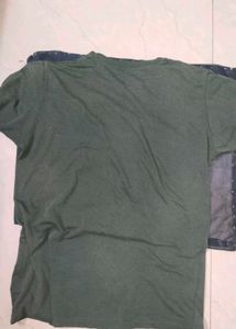 Olive Green Crew Neck Tee
